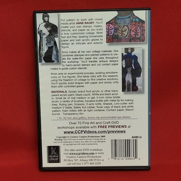 Anne Bagby Collage Paper Patterns & Glazing DVD - Picture 2 of 8